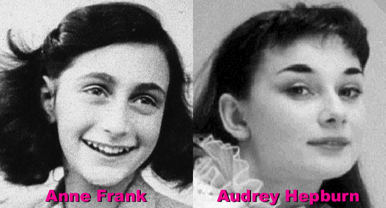Anne Frank und Audrey Hepburn