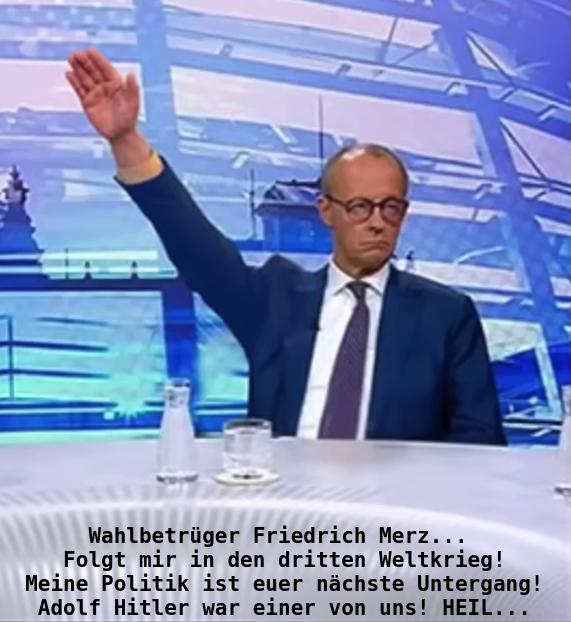 Friedrich Merz macht den Hitlergruß